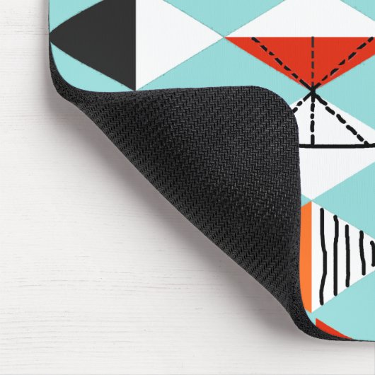 Retro Harlequin Pattern Mousepad Muismat (Hoek)