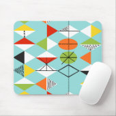 Retro Harlequin Pattern Mousepad Muismat (Met muis)