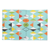 Retro Harlequin Pattern Pillowcase Kussensloop (Achterkant)