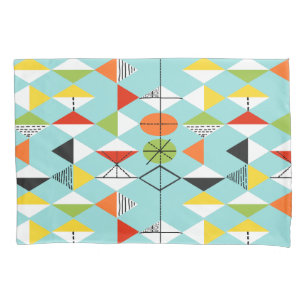 Retro Harlequin Pattern Pillowcase Kussensloop