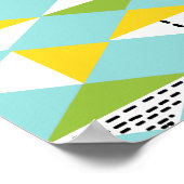 Retro Harlequin Pattern Poster (Hoek)