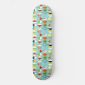 Retro Harlequin Pattern Skateboard (Voorkant)