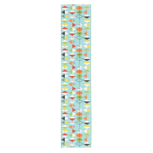 Retro Harlequin Pattern Table Runner Korte Tafelloper