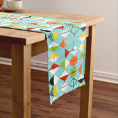 Retro Harlequin Pattern Table Runner Korte Tafelloper (Voorbeeld)