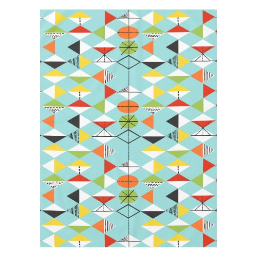 Retro Harlequin Pattern Tablecloth Tafelkleed (Voorkant)