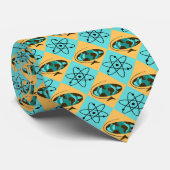 Retro Harlequin Wereldbol Trotter Stropdas (Opgerold)