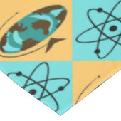 Retro Harlequin Wereldbol Trotter Tablecloth Tafelkleed (Gekanteld)