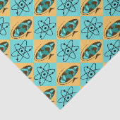 Retro Harlequin Wereldbol Trotter Tissue Paper Tissuepapier (Detail)