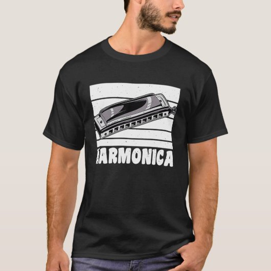  Retro Harmonica 1 T-shirt (Voorkant)