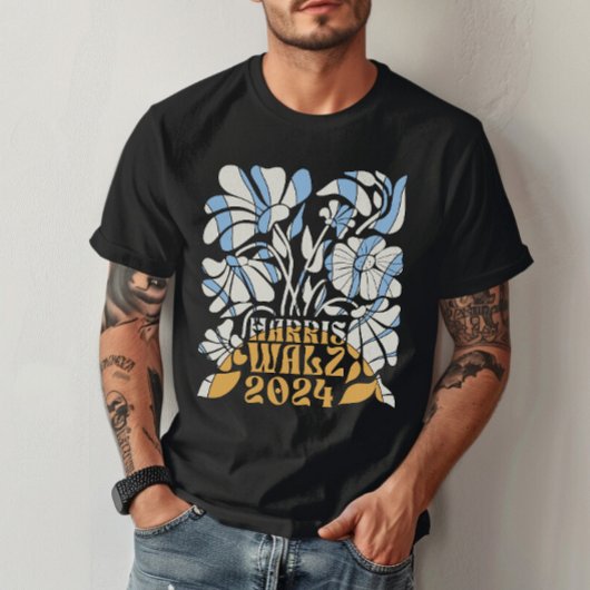 Retro Harris en Walz 2024 Zonneschijn T-shirt