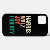 Retro Harris Waltz 2024 Harris Walz Joy Liberty Case-Mate iPhone Case (Achterkant (horizontaal))