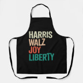 Retro Harris Waltz 2024 Harris Walz Joy Liberty Schort (Voorkant)