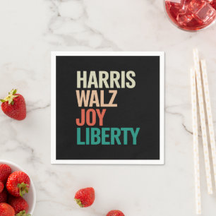 Retro Harris Waltz 2024 Harris Walz Joy Liberty Servet