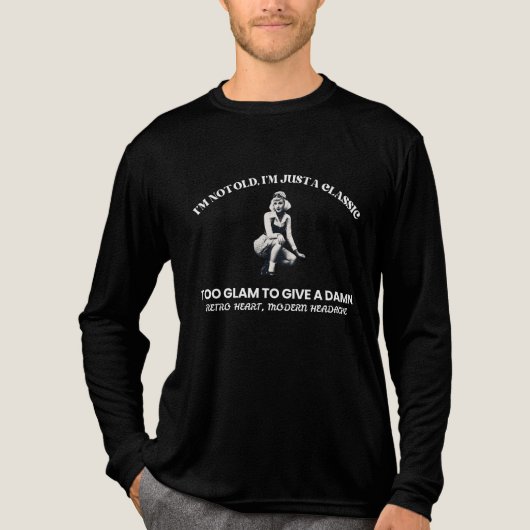 Retro Hart, Moderne Attitude Tri-Blend Shirt (Voorkant volledig)