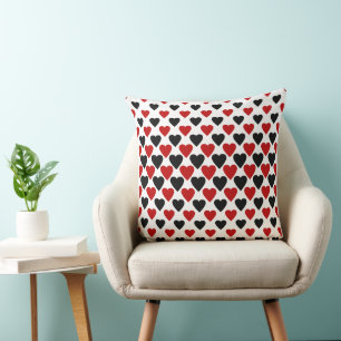 Retro Hart Mozaïek Geometrisch Modern Kussen