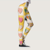 Retro Hart Raster Leggings (Rechts)