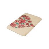 Retro hart van bloemen liefdessymbool badmat (Gekanteld)