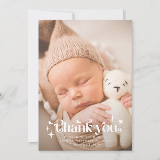 Retro Hartelijk dank voor de aankondiging van de a (Voorkant)