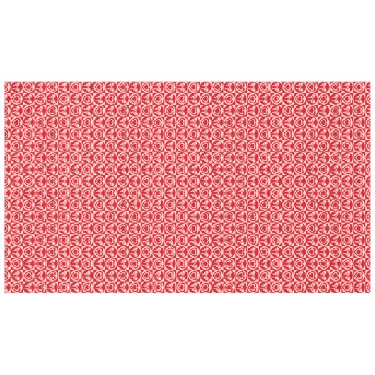 Retro Harten en Bogen Rode Valentijnsdag Tafelkleed (Voorkant (Horizontaal))