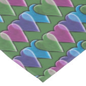 Retro Harten Valentijnsdag Patroon Tafelkleed (Gekanteld)