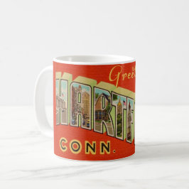 Retro Hartford Conn Groet Mok