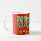 Retro Hartford Conn Groet Mok (Links)