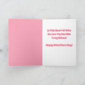 Retro hartmascotte | Wees mijn Valentijns Feestdagen Kaart (Binnen)