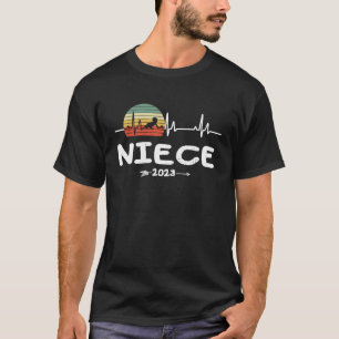 Retro hartslag eerste keer nicht 2023 nieuw nicht t-shirt