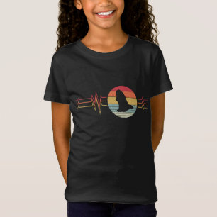 Retro hartslag Egyptische Fruit Bat Lifeline Vinta T-shirt