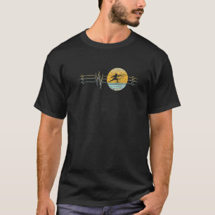 Retro hartslag Omheining Sport Lifeline  T-shirt