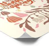 Retro Harvest Happy Thanksgiving Poster (Hoek)