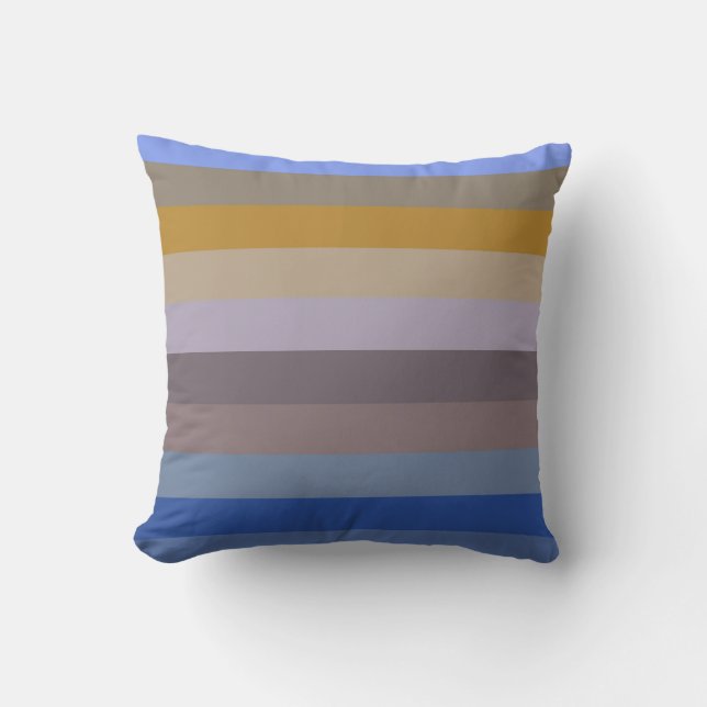 Retro Harvest Stripe Pattern Kussen (Voorkant)