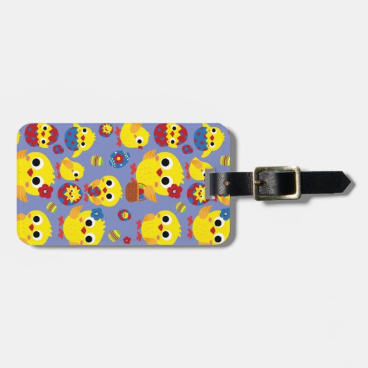 Retro Hatch Easter Eggs Bagagelabel (Voorkant horizontaal)