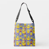 Retro Hatch Easter Eggs Crossbody Tas (Achterkant)