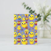 Retro Hatch Easter Eggs Feestdagenkaart (Staand voorkant)