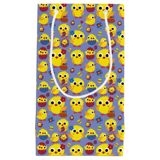 Retro Hatch Easter Eggs Klein Cadeauzakje (Voorkant)