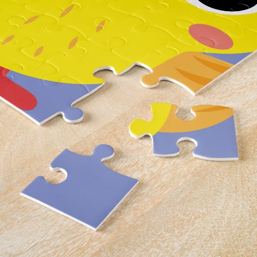 Retro Hatch Easter Eggs Legpuzzel (Zijkant)