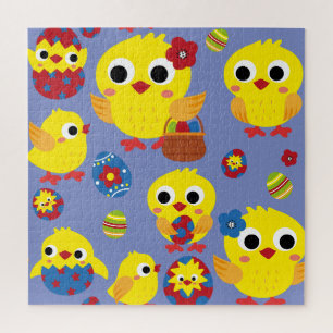 Retro Hatch Easter Eggs Legpuzzel