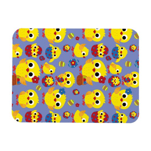 Retro Hatch Easter Eggs Magneet (Horizontaal)