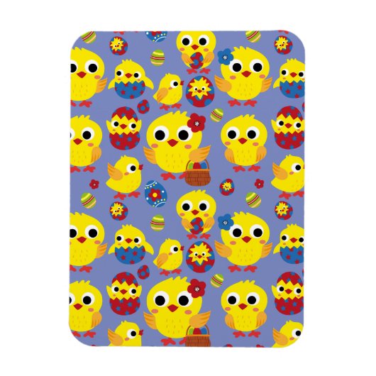 Retro Hatch Easter Eggs Magneet (Verticaal)