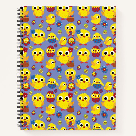 Retro Hatch Easter Eggs Notitieboek (Voorkant)