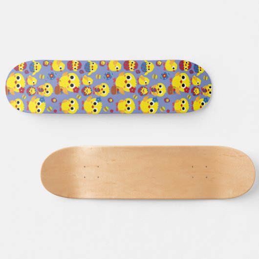 Retro Hatch Easter Eggs Persoonlijk Skateboard (Horizontaal)