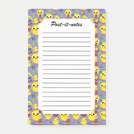 Retro Hatch Easter Eggs Post-it® Notes (Voorkant)