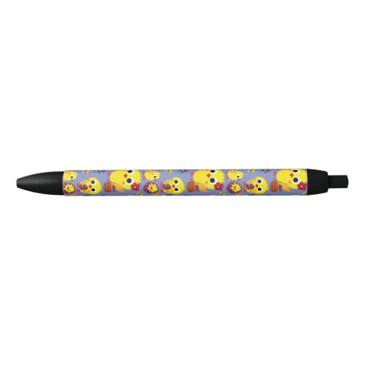 Retro Hatch Easter Eggs Zwarte Inkt Pen (Voorkant)