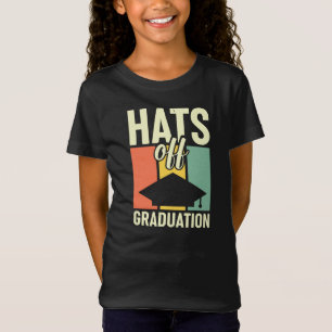 Retro Hats Off Afstudeerfeest Meisjes T-shirt
