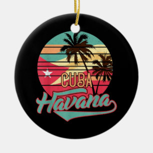 Retro Havana Cuba T-shirt Keramisch Ornament