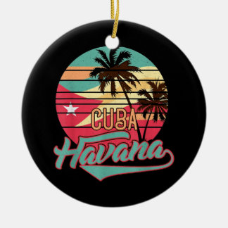 Retro Havana Cuba T-shirt  Keramisch Ornament