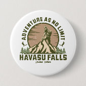 Retro Havasu Herfsten Hike Sunset Ronde Button 7,6 Cm (Voorkant)