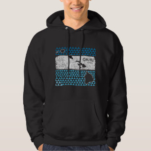 Retro Hawaïaans Eiland Oahu Hawaii Vulkaan Vakanti Hoodie