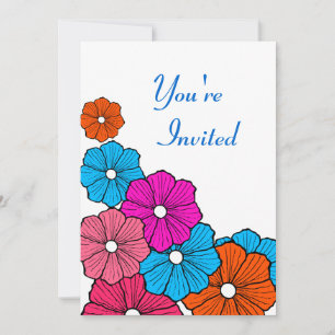 Retro Hawaïaanse Hawaï Luau-feest uitnodigingen